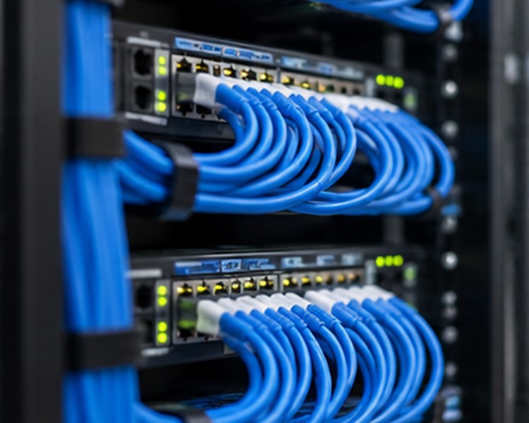 Network cabling and server infrastructure